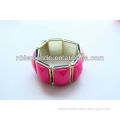 Newest fashion plastic neon pink bracelet